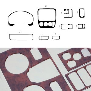 Honda CR-V Dashboard Kit - Omac - 9 Pcs - Wooden - '97-'01